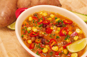 SPICY VEGAN MIXED BEAN STEW RECIPE